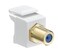 Leviton 40831BW QuickPort FType Adapter GoldPlated White