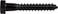 The Hillman Group 852519 516 x 112 Hex Lag Screw Black Finish 6Pack