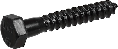 The Hillman Group 852519 516 x 112 Hex Lag Screw Black Finish 6Pack