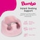 Bumbo Baby Floor Seat Portable Sit Up Activity and Eating Chair Cradle Pink
