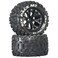Duratrax SixPack MT 28 2 Wheel Drive Mounted 12 Offset Tires Black 2 DTXC3522