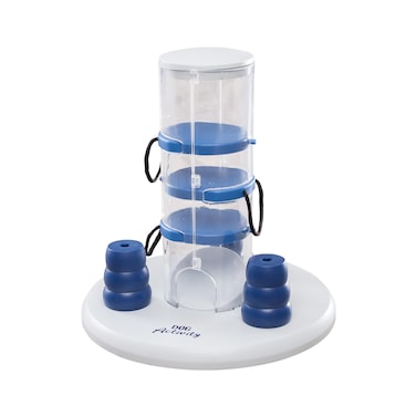 TRIXIE Gambling Tower Strategy Game Intermediate Dog Puzzle Toy Level 2 Activity Treat Puzzle Interactive Play Enrichment