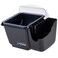 San Jamar BD2002CAR Mini Dome Garnish Center with Chillable Tray and Right Hand Caddy 1Quart Black NSF