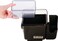 San Jamar BD2002CAR Mini Dome Garnish Center with Chillable Tray and Right Hand Caddy 1Quart Black NSF