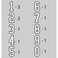 SEI 8Inch IronOn Team Pack Numbers White