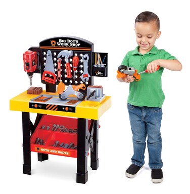 World Tech Toys 54 Piece Big Boys Tool and Bench Work Shop Playset 35815