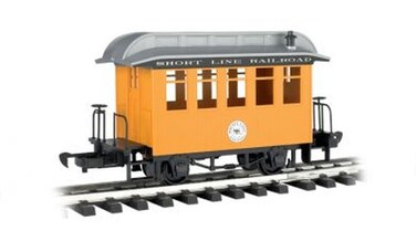 Bachmann Industries Lil Big Haulers Coach GScale Short Line Railroad with YellowSilver Roof Large