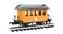 Bachmann Industries Lil Big Haulers Coach GScale Short Line Railroad with YellowSilver Roof Large