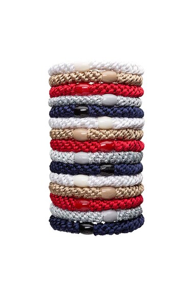 L Erickson Grab  Go Pony Tube  Anchor  15 Pack Ponytail Holder Hair Ties