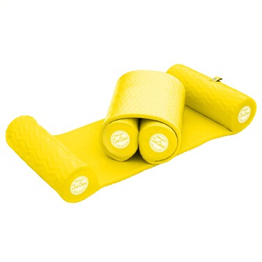 TRC Recreation Super Soft Sun Cliner Swimming Pool Float Water Hammock  Yellow