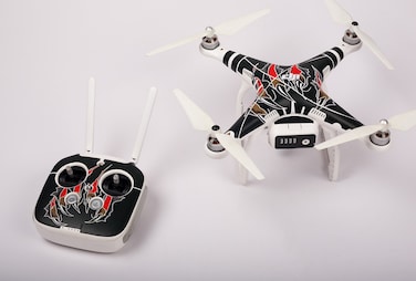 SummitLink DJI Phantom 3 Sticker SetController  Aircraft Stickers Radiation Wrap Body Decal Skin wrap Sticker Phantom 3 Standard not Included