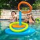 Texas Recreation Floating Foam Ring Toss Game for Swimming Pools Caribbean Coral