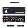 AuviPal 4Way RCA Switch 4 in 1 Out Composite Switcher Video LR Stereo Audio AV Selector Box for DVD VCR VHS AV Receiver PS2 Nintendo Game Consoles