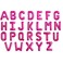 16 inch Letter S  Magenta AirFilled Foil Balloon