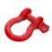 Smittybilt 13047R DRing Shackle 34 Threaded Pin 475 Ton Rating Red