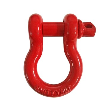 Smittybilt 13047R DRing Shackle 34 Threaded Pin 475 Ton Rating Red