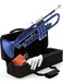 Mendini By Cecilio Bb Trumpet  Trumpets for Beginner or Advanced Student wCase Cloth Oil Gloves  Brass Musical Instruments For Kids  Adults