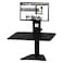 Victor DC300 High Rise Collection Adjustable SitStand Desk Converter Raises and Lowers to Transform Any Sit Down Desk Into A Stand Up Desk Platform Rises Up to 155 Black