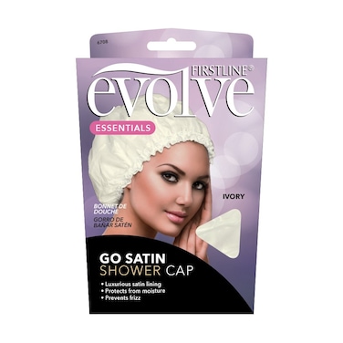 Firstline Evolve Go Satin Shower Cap  Ivory
