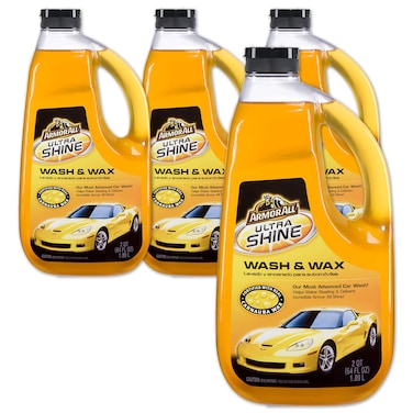 Armor All Ultra Shine Car Wash and Wax Cleaning for Cars Truck Motorcycle 64 Fl Oz 4 Pack 10346