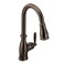 Moen Brantford Oil Rubbed Bronze OneHandle Pulldown Kitchen Sink Faucet Featuring Power Boost and Reflex Retractable Docking System Traditional Kitchen Faucet with Sprayer 7185ORB