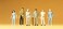 Preiser 14002 Pedestrians Standing Passers by Package6 HO Model Figure