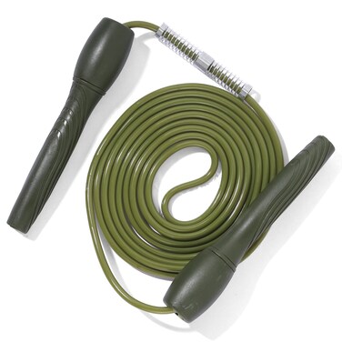 Boldfit Skipping Rope for Men and Women Jumping Rope With Adjustable Height Speed Skipping Rope for Exercise Gym Sports Fitness Adjustable Jump RopeDrumstick Army Green LightDark Green