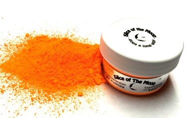 Slice of the Moon Tangerine UV Fluorescent Powder 20g Safe NonToxic for Slime Nails Epoxy Resin Fine Art and DIY Crafts