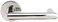 INOX RA109DL32 Rosette LeftHand Half Dummy with Stuttgart Lever Polished Stainless Steel