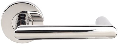 INOX RA109DL32 Rosette LeftHand Half Dummy with Stuttgart Lever Polished Stainless Steel