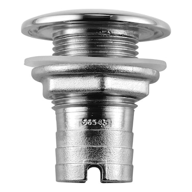 Attwood 665433 Stainless Steel Barbed Short Straight ThruHull 1 18Inch