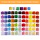 Caydo 164 Pieces Embroidery Kit with Organizer Box 72 Color Threads 3 Pieces Aida Cloth Instructions Embroidery Hoops and Cross Stitch Tools for Adults and Kids Beginners