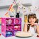 Jeowoqao Girls Dress up Shoes Princess Role Play Shoes Collection Set Dress up Princess Shoes with Princess Crown and 3 Pcs Bracelets for Little Girls Ages 36