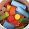 Bigjigs Toys Tub of Wooden Building Bricks  Stacking Blocks