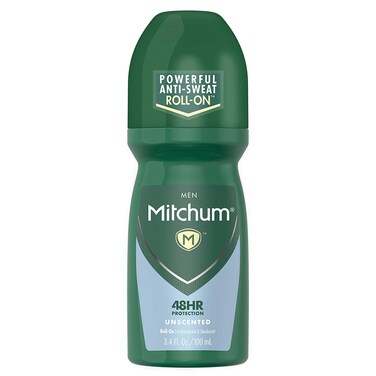 Mitchum Invisible AntiPerspirant  Deodorant RollOn Unscented 34 oz Pack of 5
