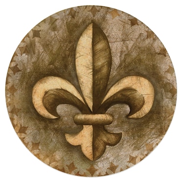 Thirstystone Absorbent Drink Coaster Set Fleur de Lis