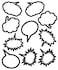 Teacher Created Resources Black and White SpeechThought Bubbles Accents 5592