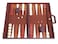 21inch Backgammon Set  Brown Board and Playing Surface  White and Light Brown Points