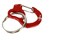 Medium Curve Aluminum Dog Tag Clip  Red