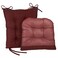 Klear Vu Omega NonSlip Rocking Chair Cushion Set with Thick Padding and Tufted Design Includes Seat Pad  Back Pillow with Ties for Living Room Rocker 17x17 Inches 2 Piece Set Red