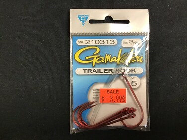 Gamakatsu Trailer Hook5 Per Pack Red 30