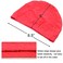 Qualtiy Yes QY 2Pack Superior Polyester Cloth Fabric Bathing Cap Swimming Caps Swimming Hats for Water Sports Bright Orange and Red