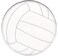 CD Visionary Application Sports Volleyball Patch