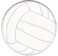 CD Visionary Application Sports Volleyball Patch