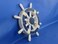 Hampton Nautical Rustic Dark Blue and White Ship Wheel 12