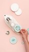 We R Memory Keepers Button Press Kit Includes Button Press Cutting Inserts Medium Circle Die Medium Press Insert 5 Buttons Make Pins Buttons Badges and Keychains
