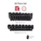SUNEX TOOLS 2698 12Inch Drive 12Point SAE Master Impact Socket Set 39Piece