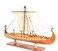 Old Modern Handicrafts Drakkar Viking Small Boat Model  Fully Assembled Museum Quality Scale Model  Perfect for Home  Office  150L x 90W x 125H Inches
