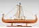 Old Modern Handicrafts Drakkar Viking Small Boat Model  Fully Assembled Museum Quality Scale Model  Perfect for Home  Office  150L x 90W x 125H Inches