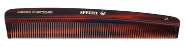 Speert 21 Handmade Narrow Tooth Comb Tortoise Havana Acetate Fine Straight Thin Detangling Parting Grooming Teasing Hair Styling Hairdresser Barber Hairdressing Wet Dry Pocket Travel Women Men Kids
